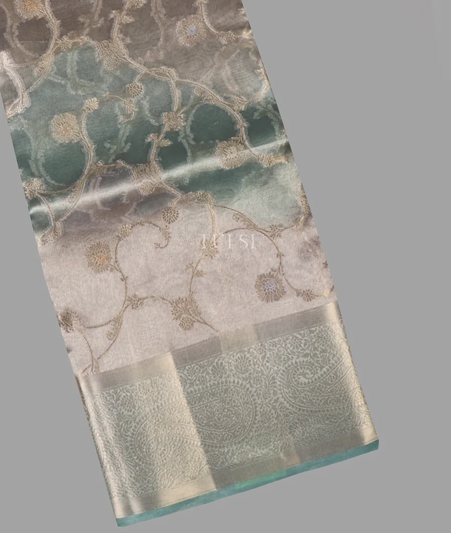 Multicolour Banaras Tissue Organza Saree T653785-image