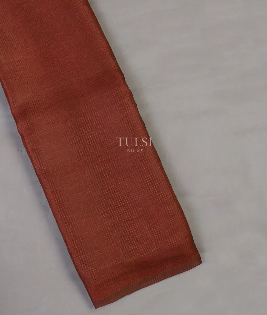 Brown Woven Tussar Saree T658323-image