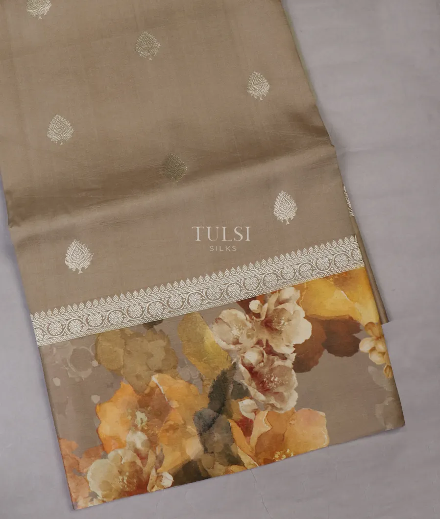 Grey Banaras Kathan Silk Saree T655367-image