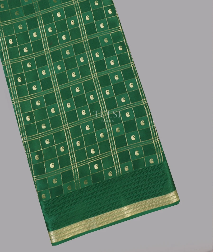 Green Mysore Silk Saree T630714-image