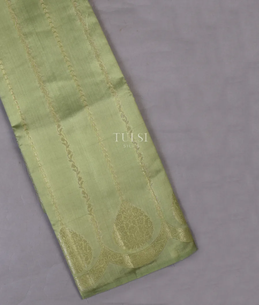 Green Chaniya Silk Saree T653895-image