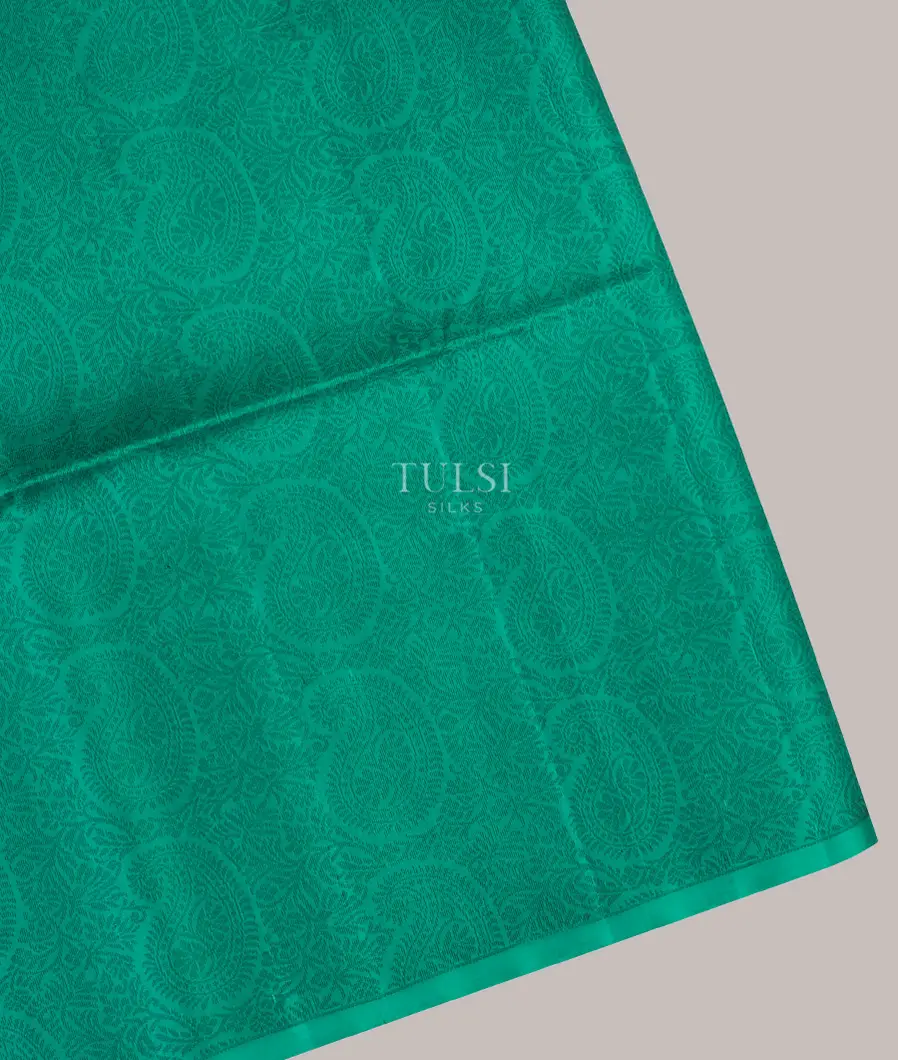 Greenish Blue Soft Silk Saree T658700-image