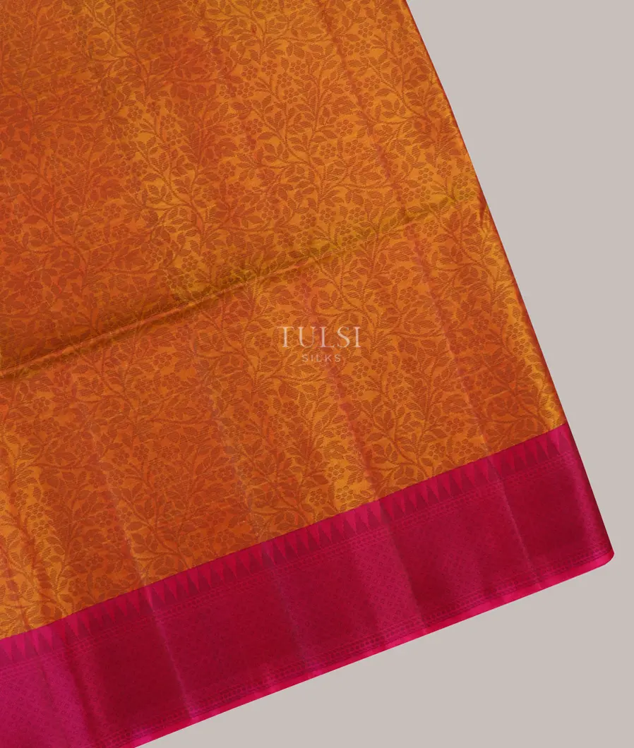 Mustard Yellow Soft Silk Saree T658682-image