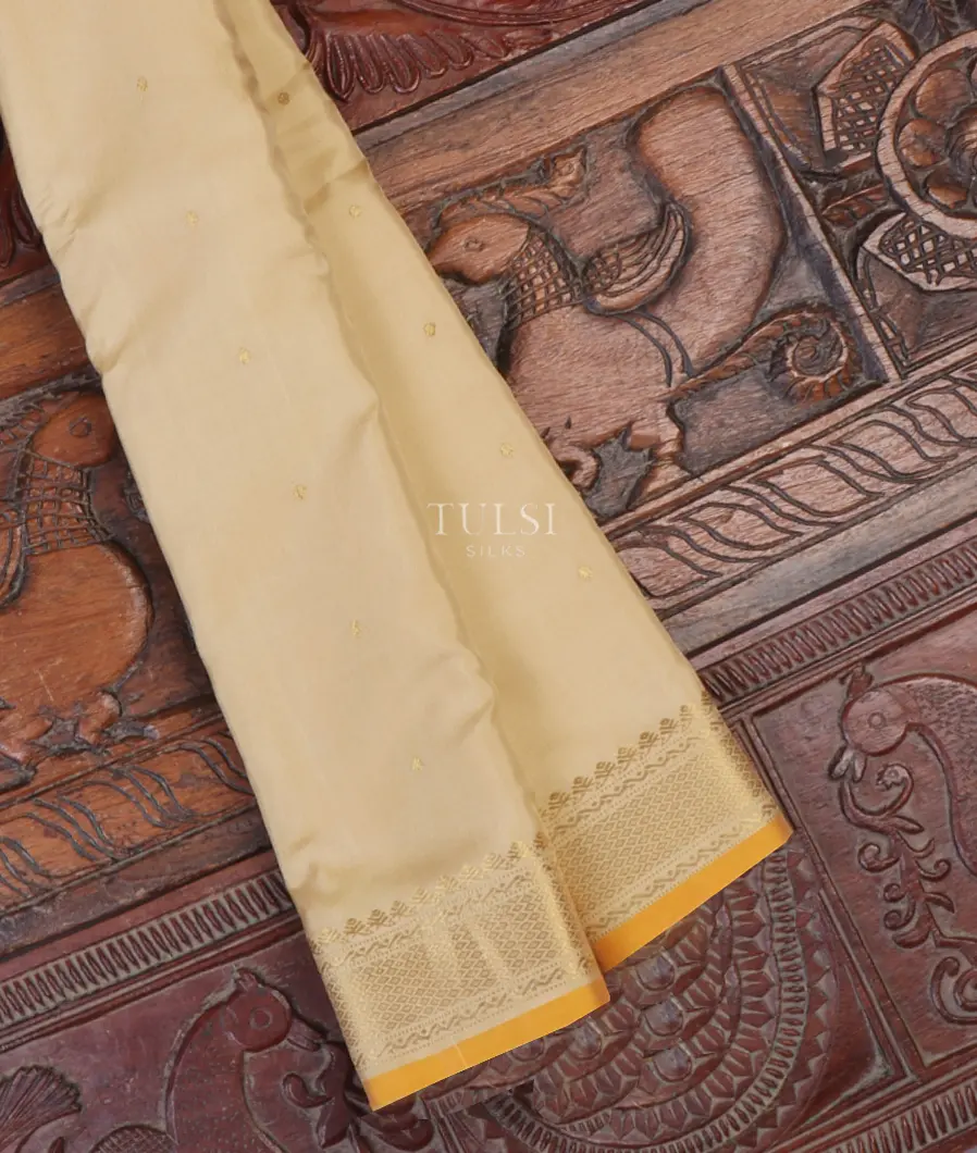 Beige Gadwal Silk Saree T634806-image