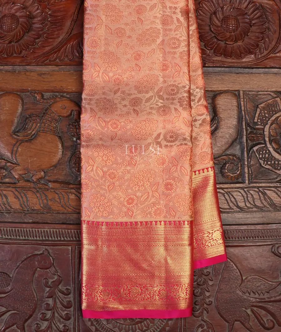 Light Beige Soft Silk Saree T649813-image