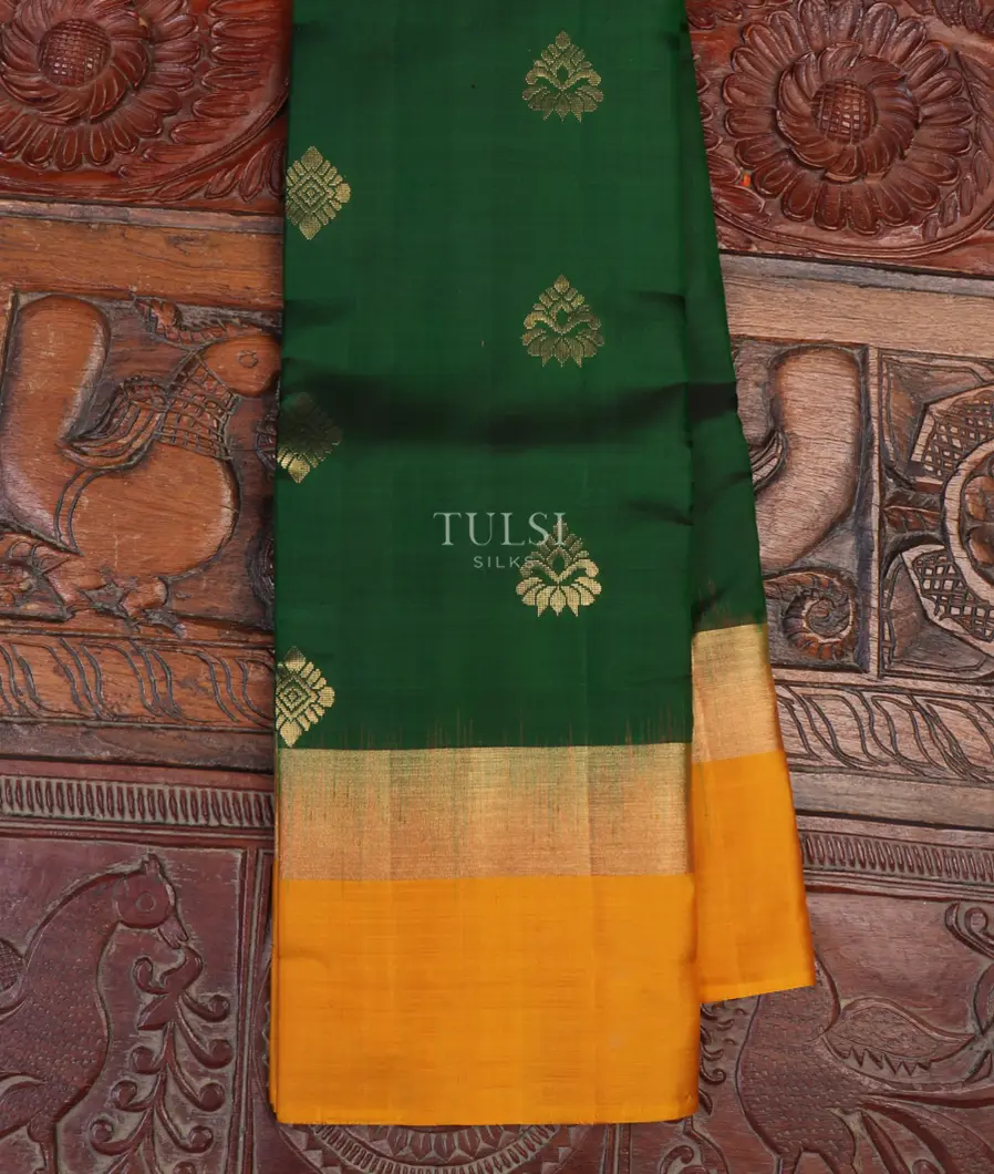 Green Soft Silk Saree T651389-image