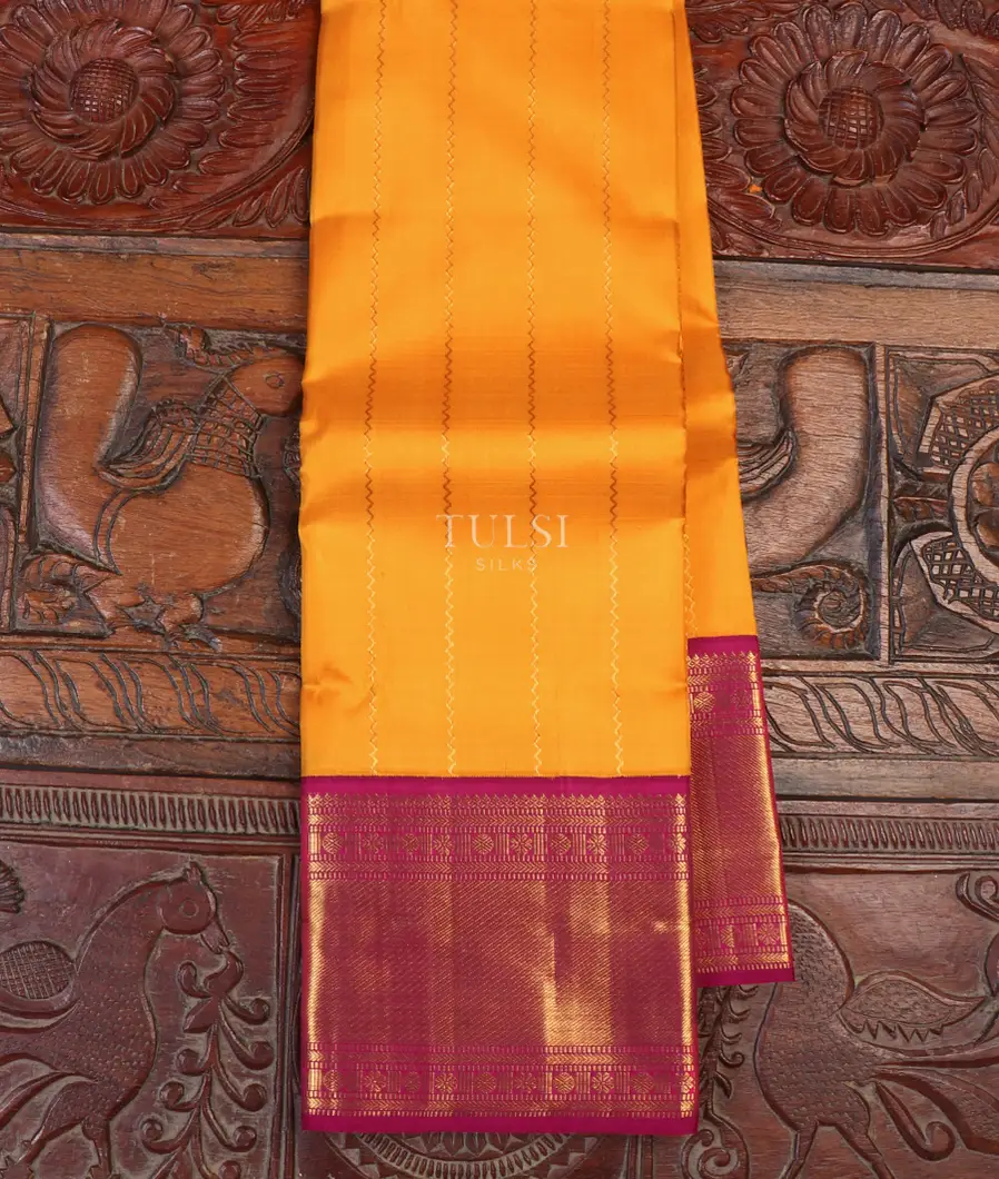 Yellow Kanjivaram Silk Saree T652348-image