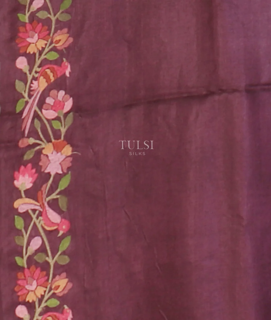 burgundy-tussar-embroidery-saree-t655117-t655117-c