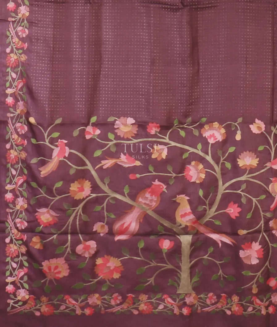 burgundy-tussar-embroidery-saree-t655117-t655117-d
