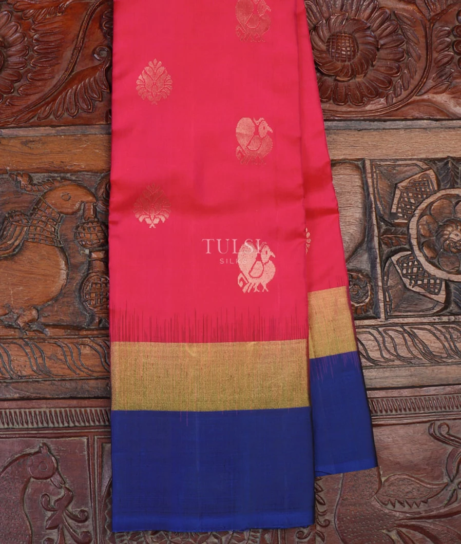 Reddish Pink Soft Silk Saree T595245-image