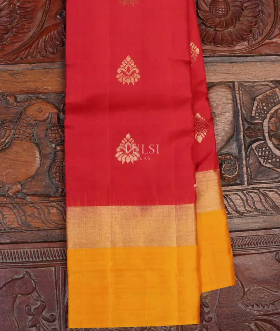 Red Soft Silk Saree T651388-image