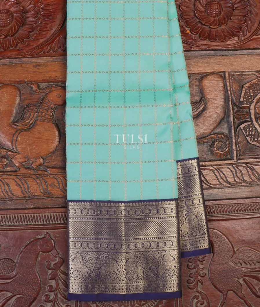 Blue Kanjivaram Silk Saree T650323-image