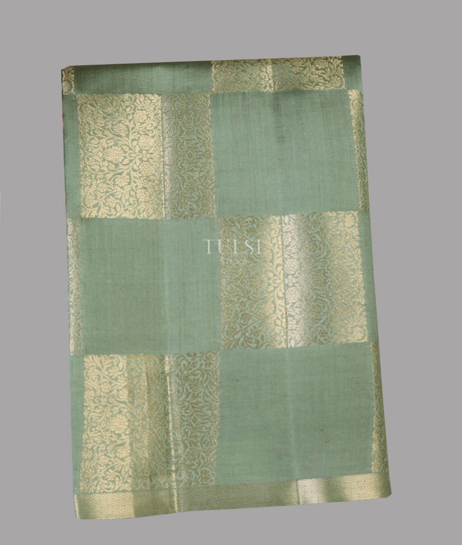 Green Chaniya Silk Saree T658202-image