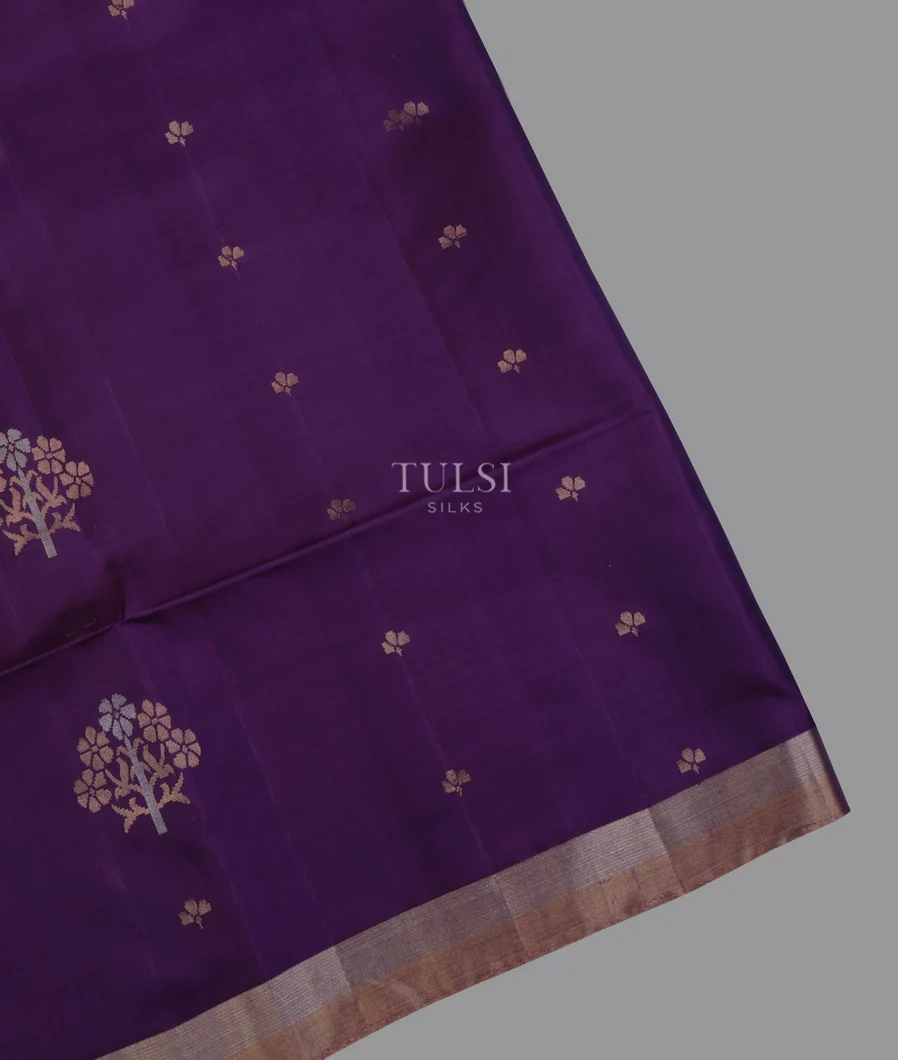 Purple Soft Silk Saree T648510-image