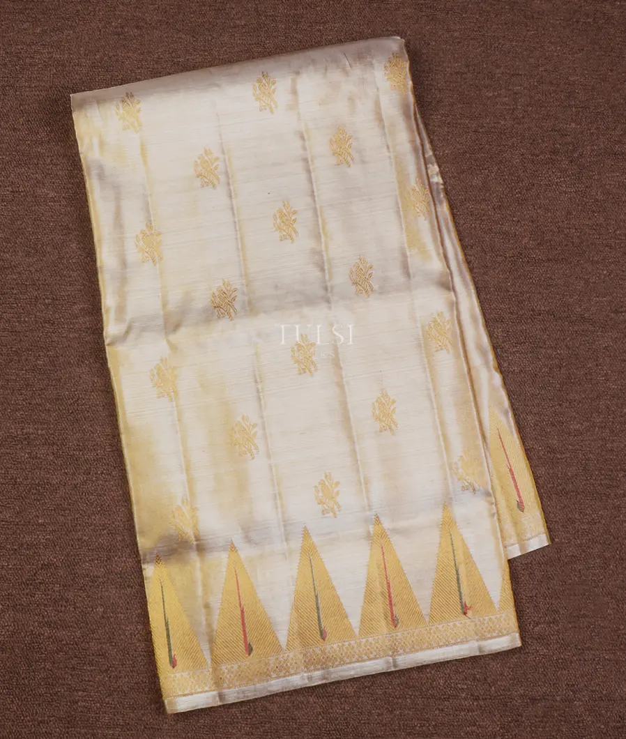 Silver and Gold Tissue Kanjivaram Silk Saree T660885-image