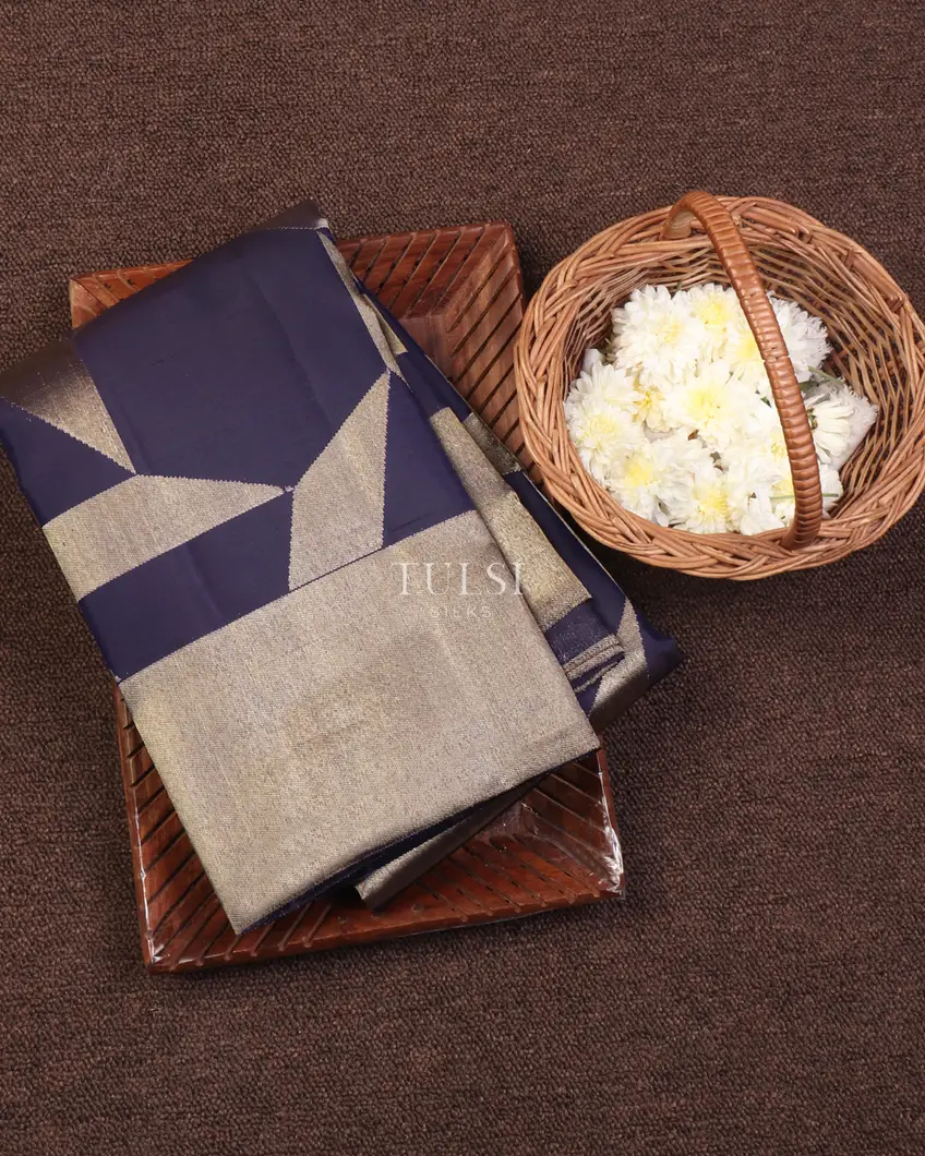 Blue Kanjivaram Silk Saree T660133-image