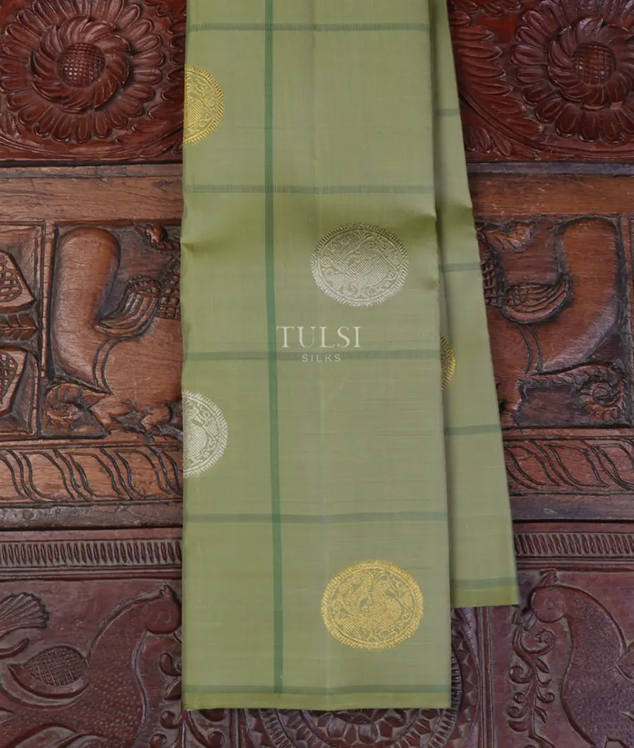 Sage Green Kanjivaram Silk Saree T661912-image