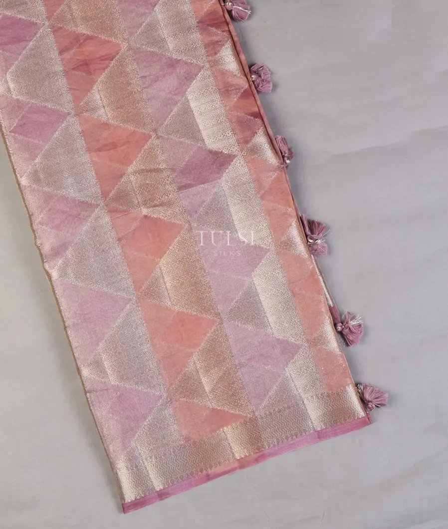 Multicolour Banaras Tissue Organza Saree T659459-image