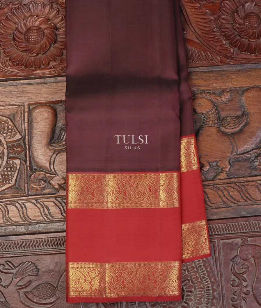 Brown Kanjivaram Silk Saree T660474-image