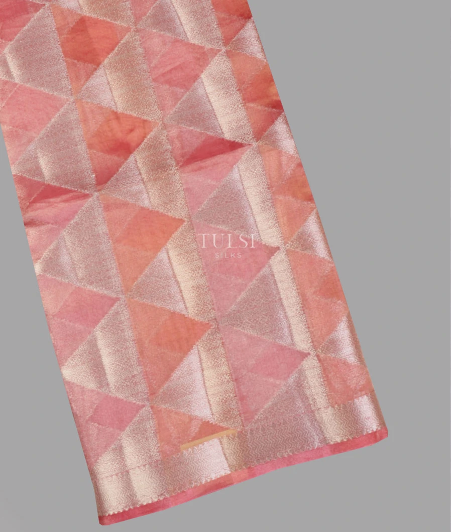 Multicolour Banaras Tissue Organza Saree T659461-image