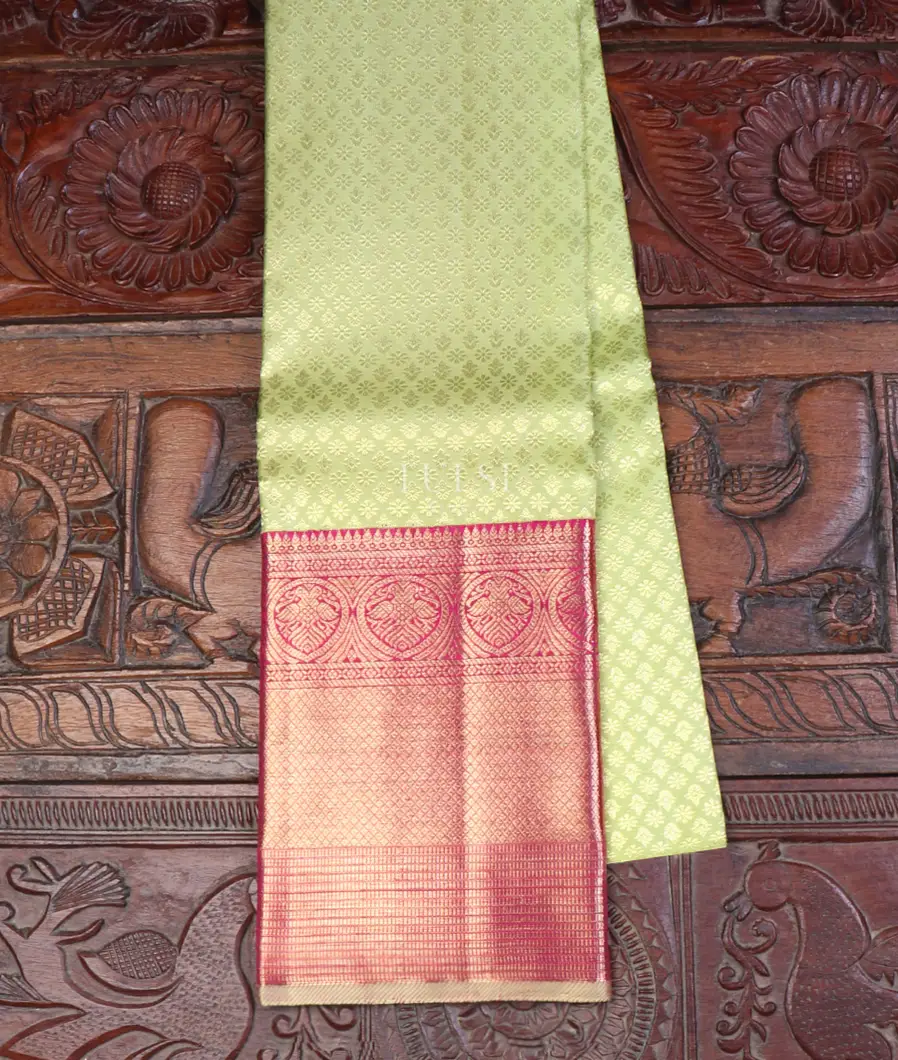 Light Green Kanjivaram Silk Pavadai T661153-image