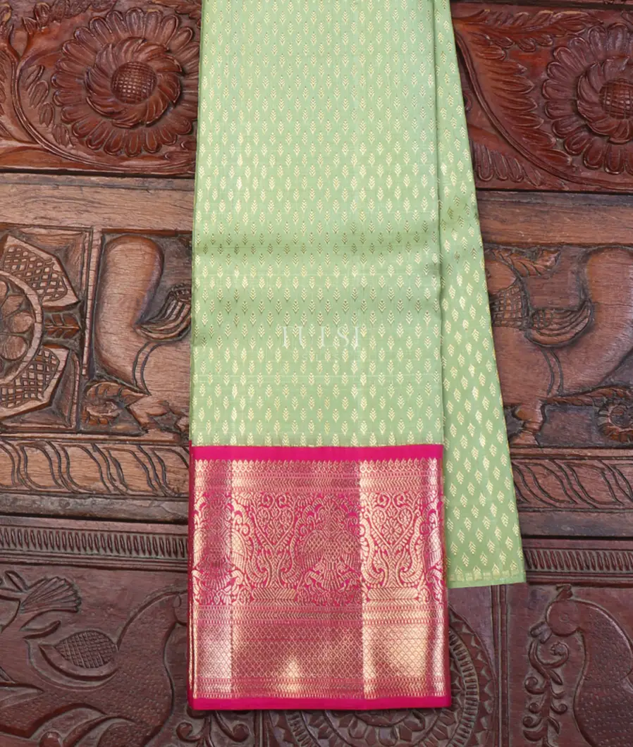 Light Green Kanjivaram Silk Pavadai T661132-image
