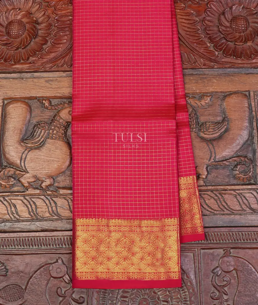 Magenta Kanjivaram Silk Dupatta T661120-image