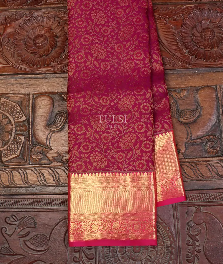 Reddish Purple Soft Silk Saree T649812-image