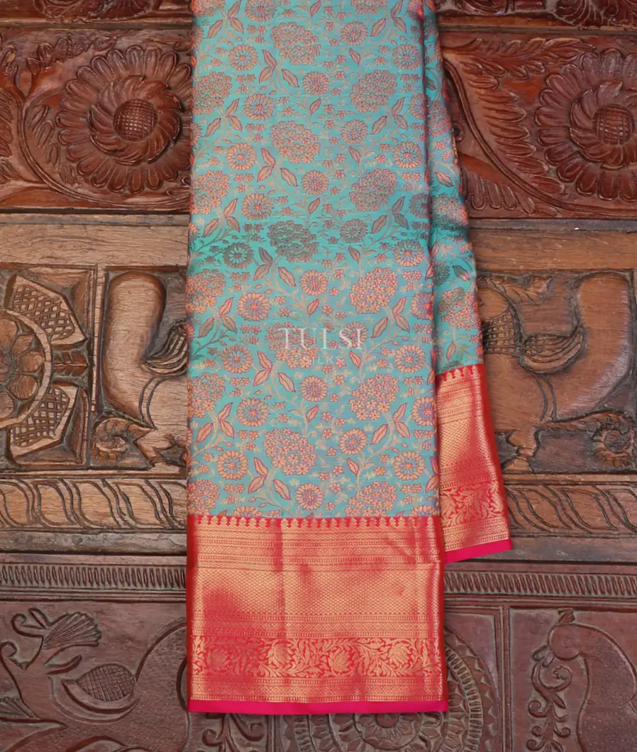 Light Blue Soft Silk Saree T649804-image