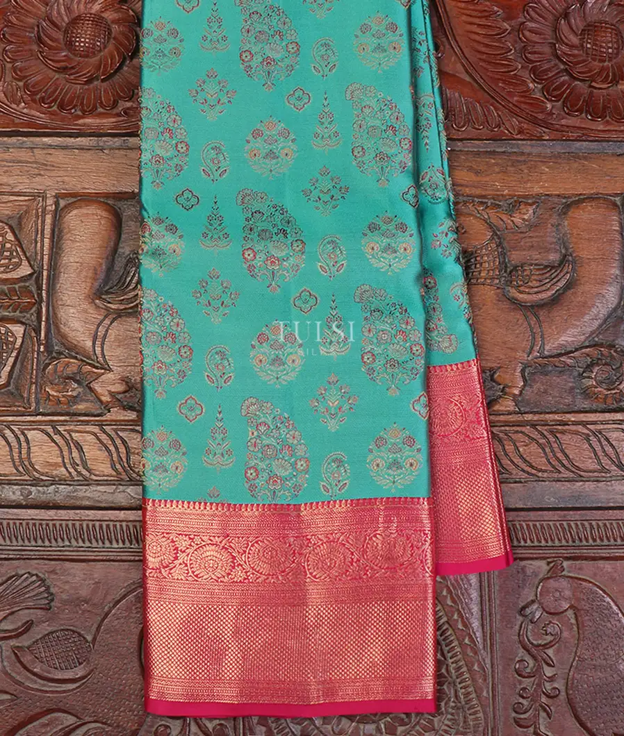 Blue Soft Silk Saree T596689-1-image