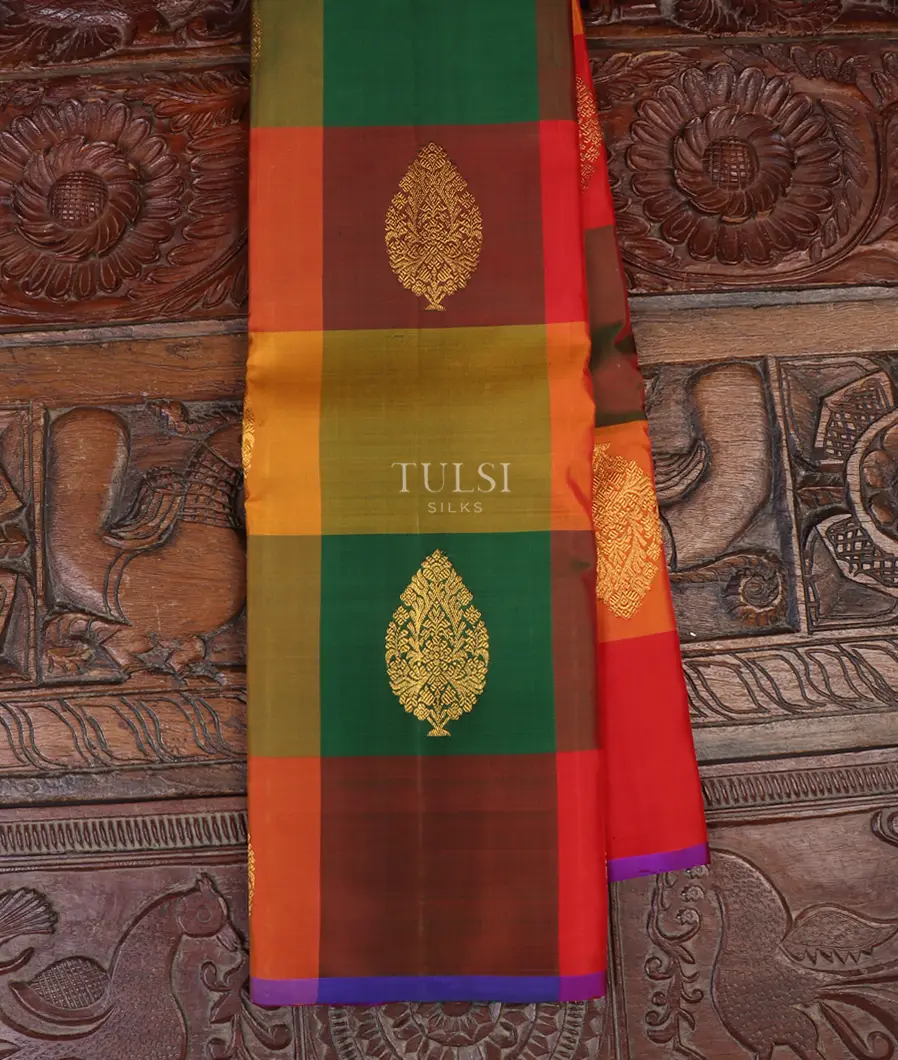 Multicolour Kanjivaram Silk Saree T662436-image