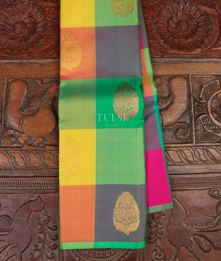 Multicolour Kanjivaram Silk Saree T662435-image