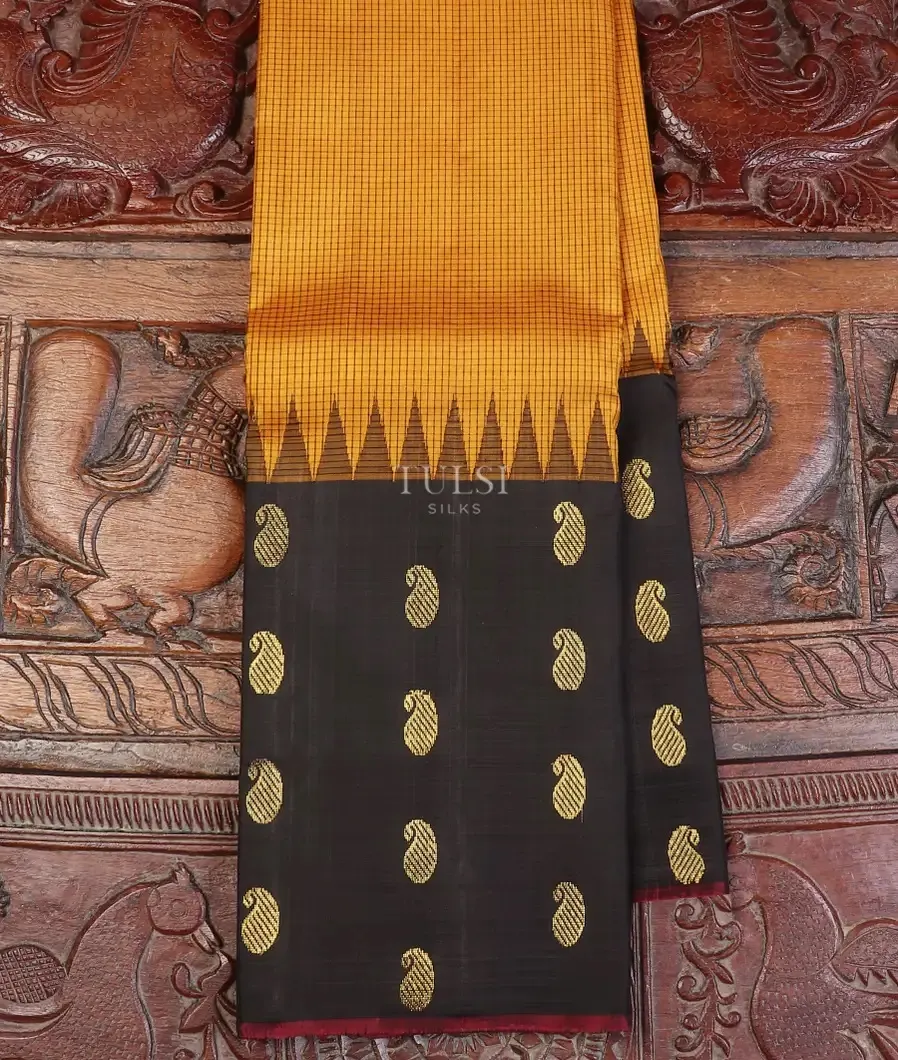 Yellow Kanjivaram Silk Saree T662085-image