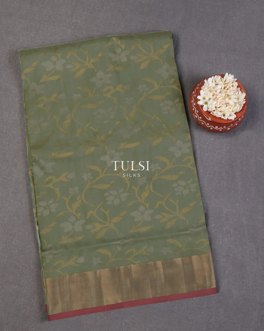 Green Uppada Silk Saree T619730-image