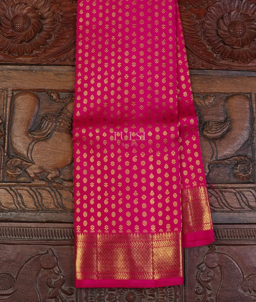 Magenta Kanjivaram Silk Dupatta T611348-image
