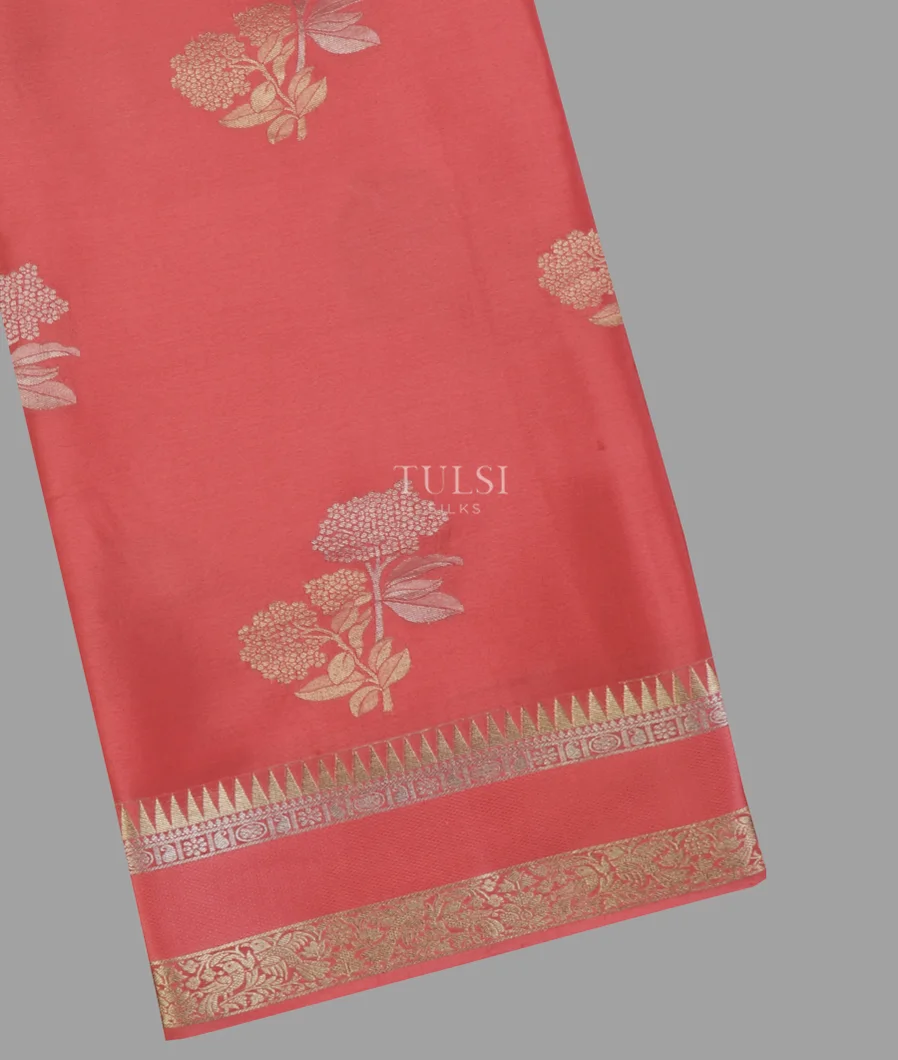 Peach Mysore Silk Saree T633404-image