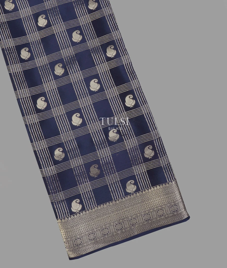 Blue Mysore Silk Saree T644779-image