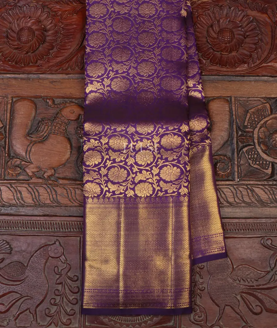 Purple Kanjivaram Silk Saree T613854-image