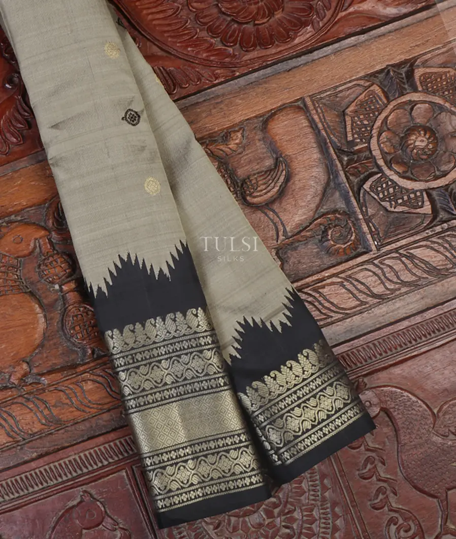 Grey Gadwal Silk Saree T658971-image