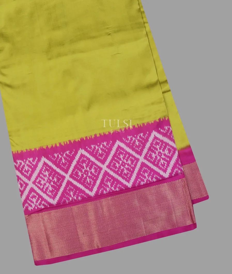 Green Ikat Silk Saree T663725-image