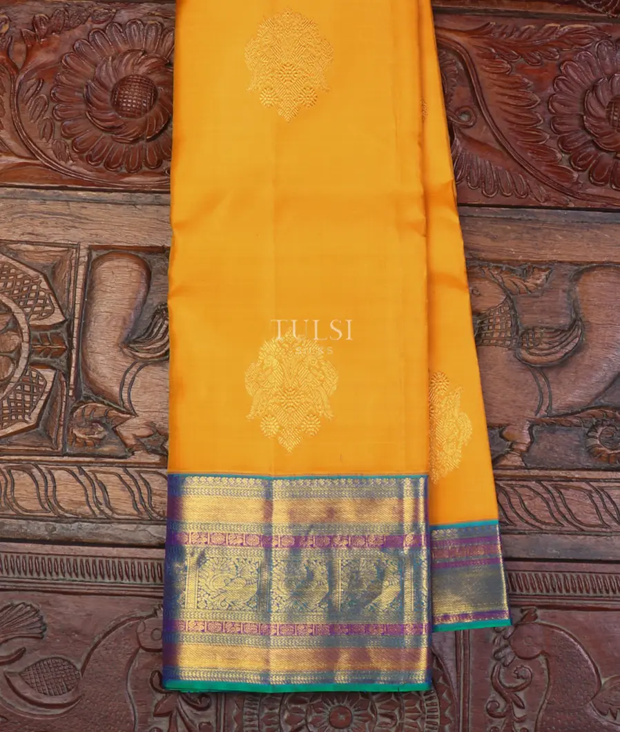 Yellow Kanjivaram Silk Saree T663837-image