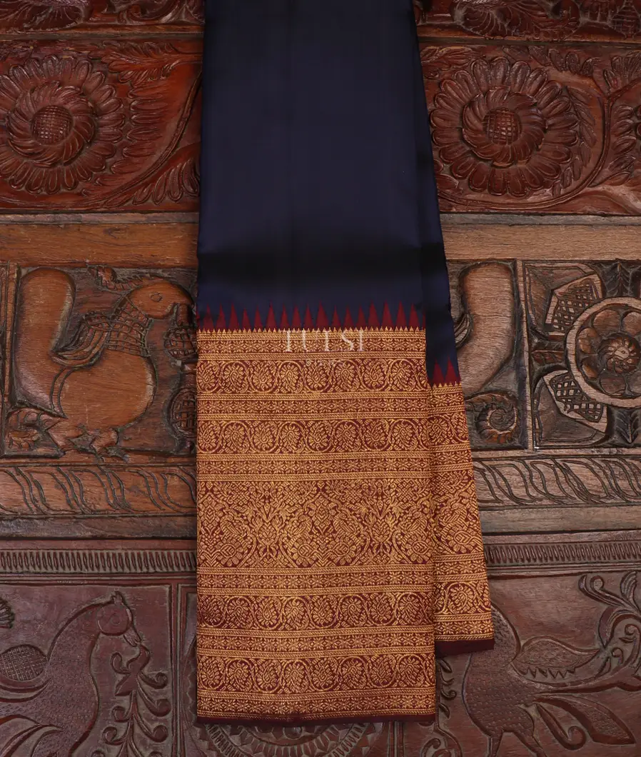 Blue Kanjivaram Silk Saree T663503-image