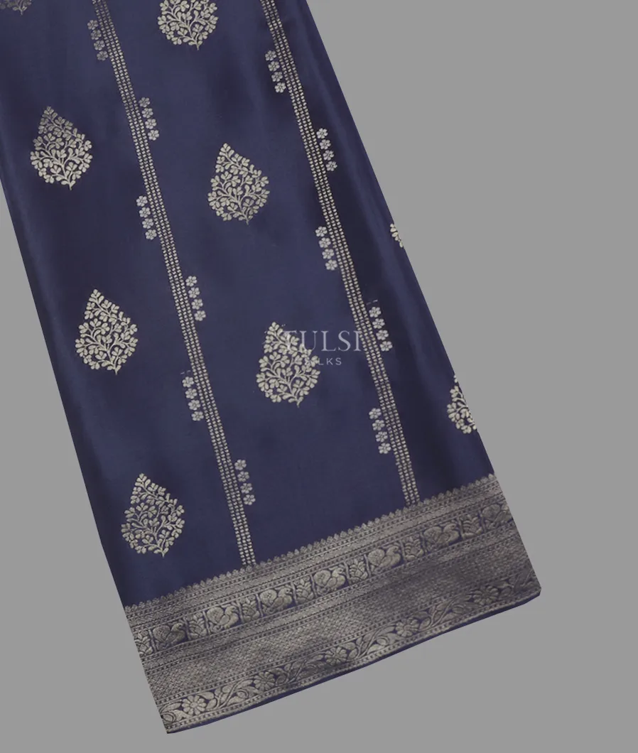 Blue Mysore Silk Saree T589780-image