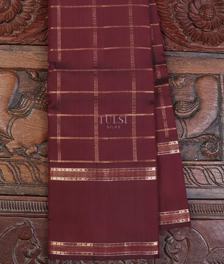 Maroon Kanjivaram Silk Saree T646257-image