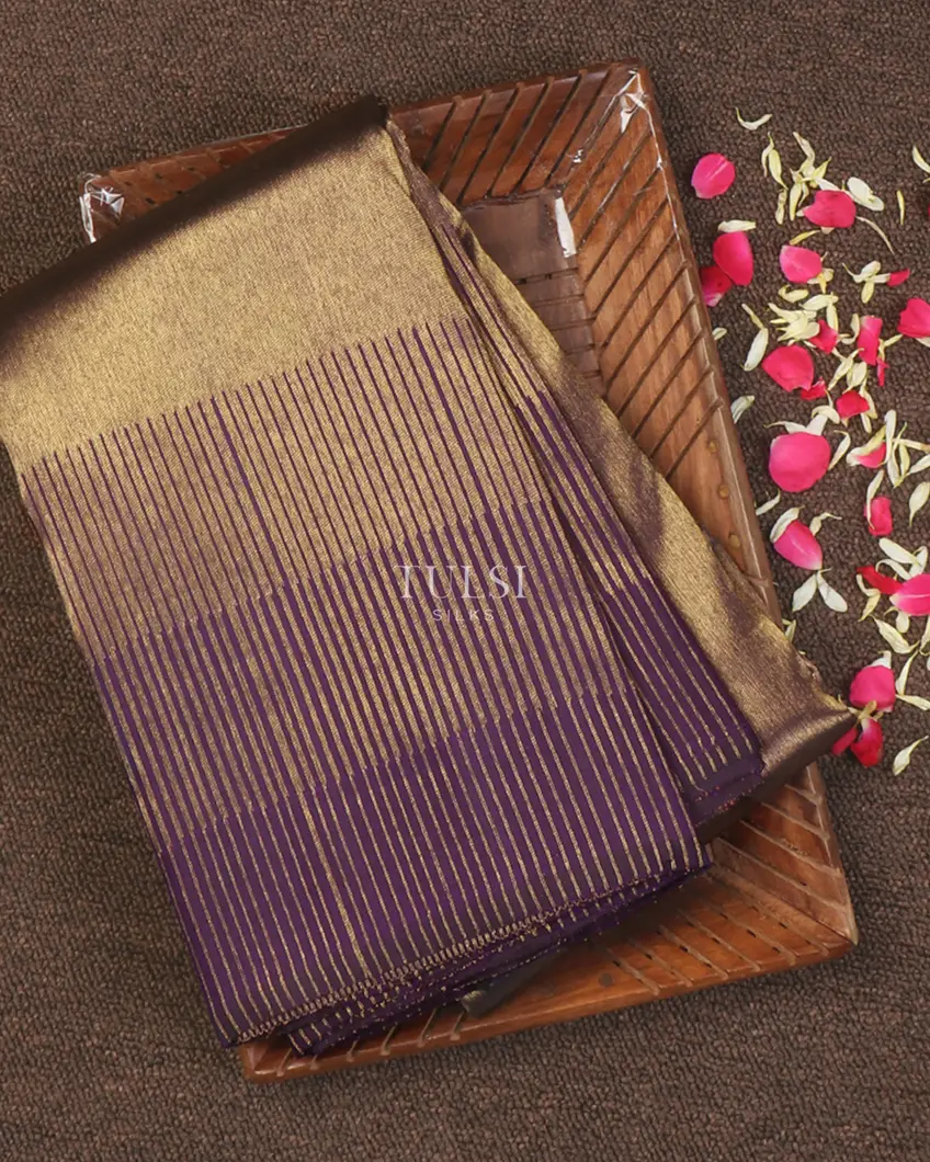 Purple Kanjivaram Silk Saree T565324-image