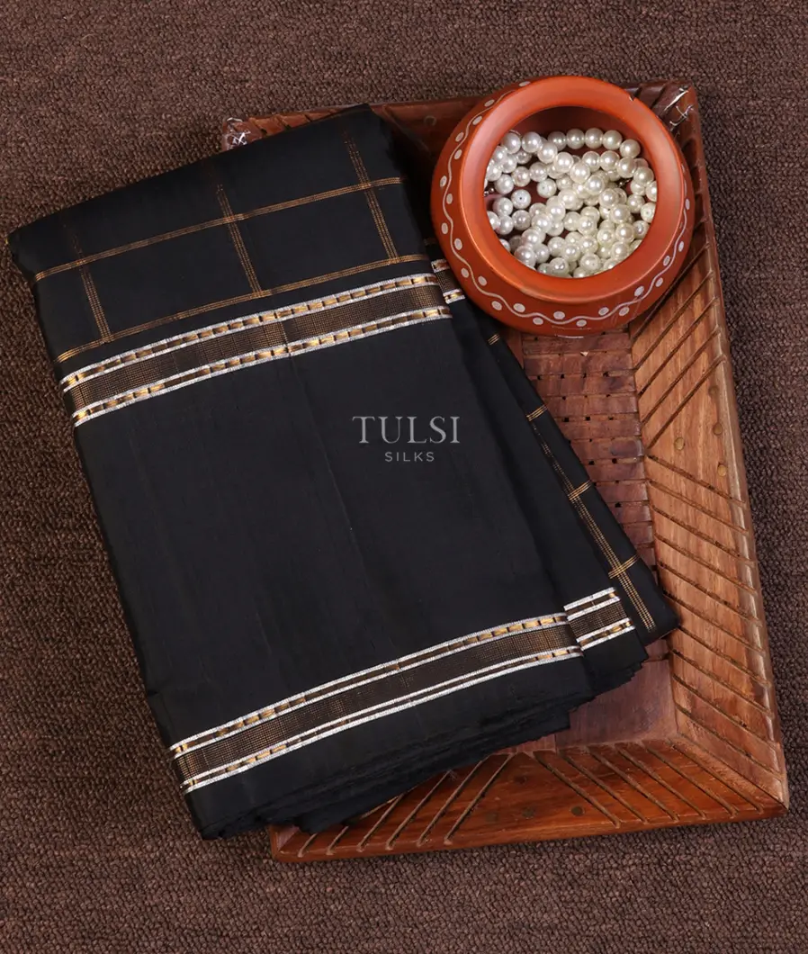 Black Kanjivaram Silk Saree T651668-image
