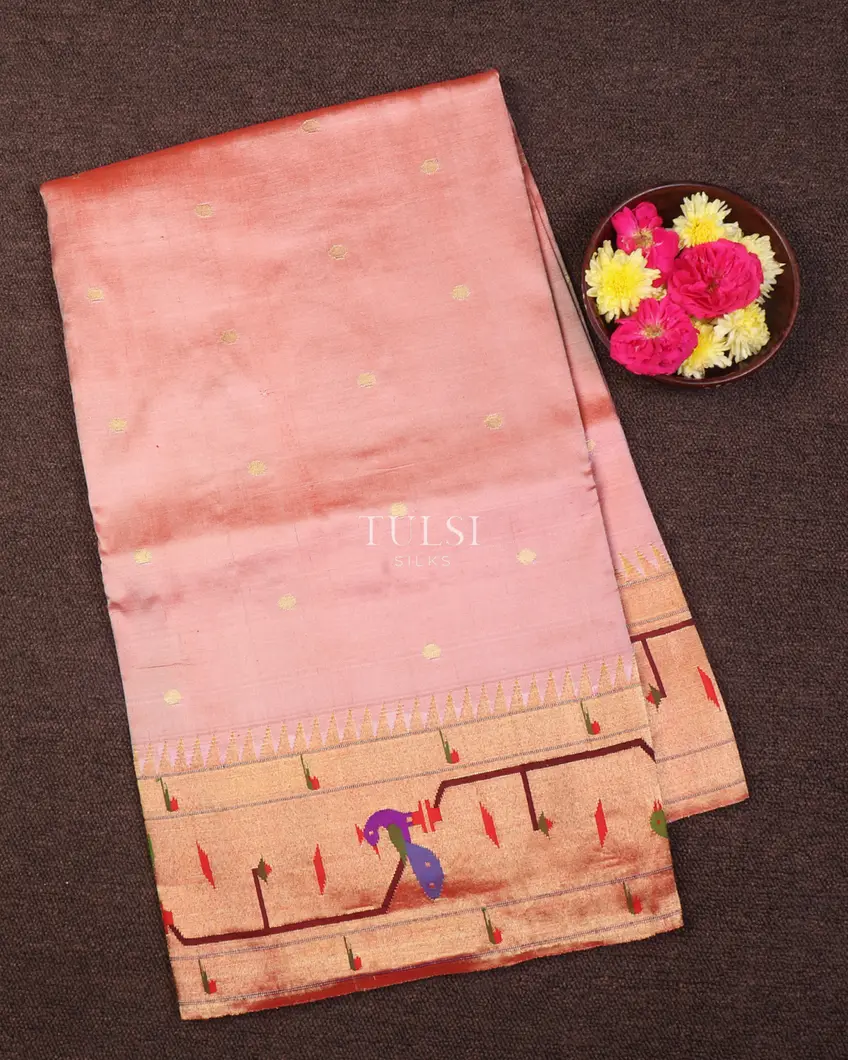 Pink Paithani Silk Saree T664089-image