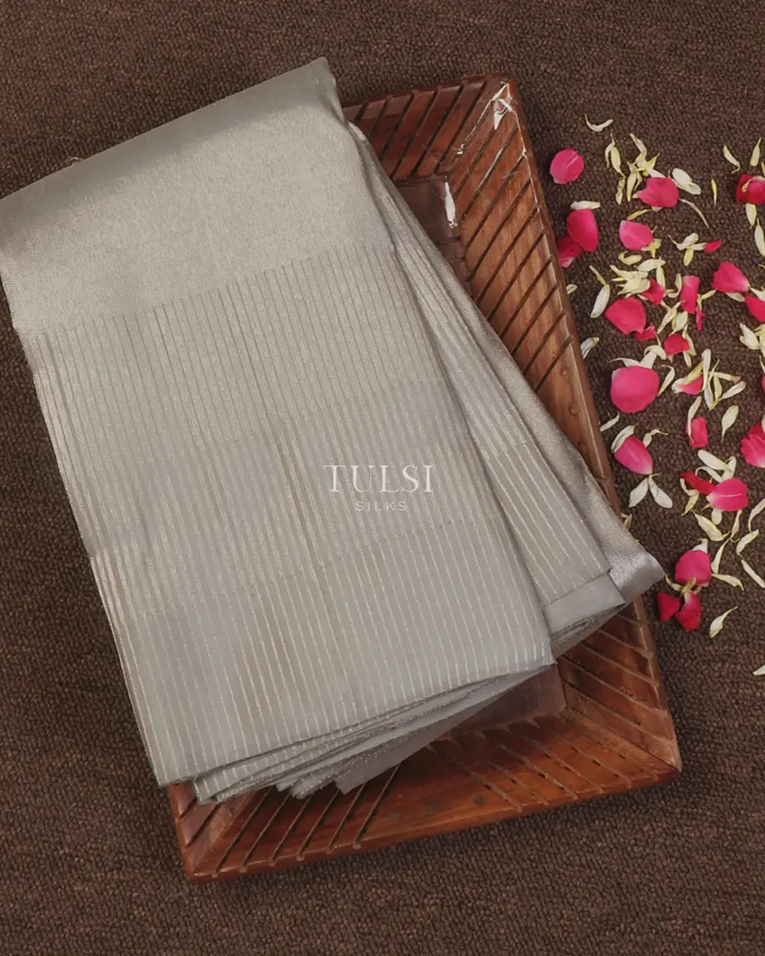 Grey Kanjivaram Silk Saree T658292-image