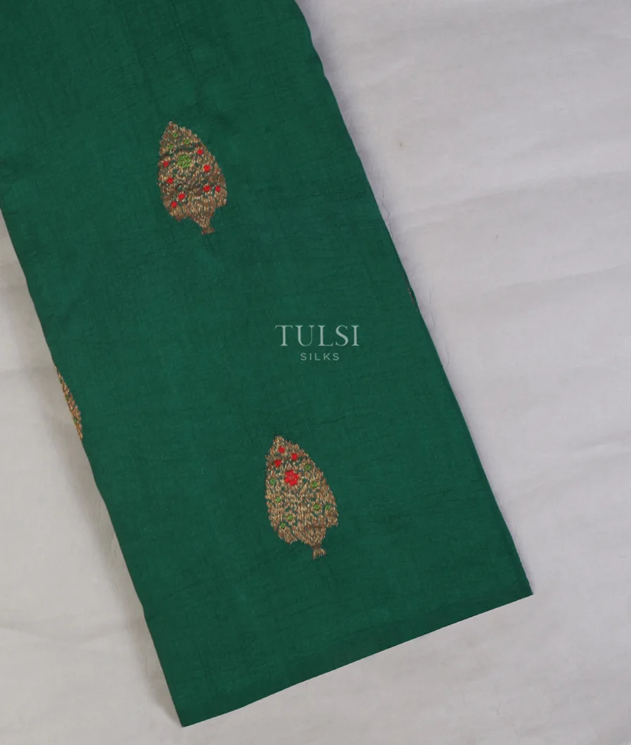 Green Soft Banaras Tussar Saree T636466-image