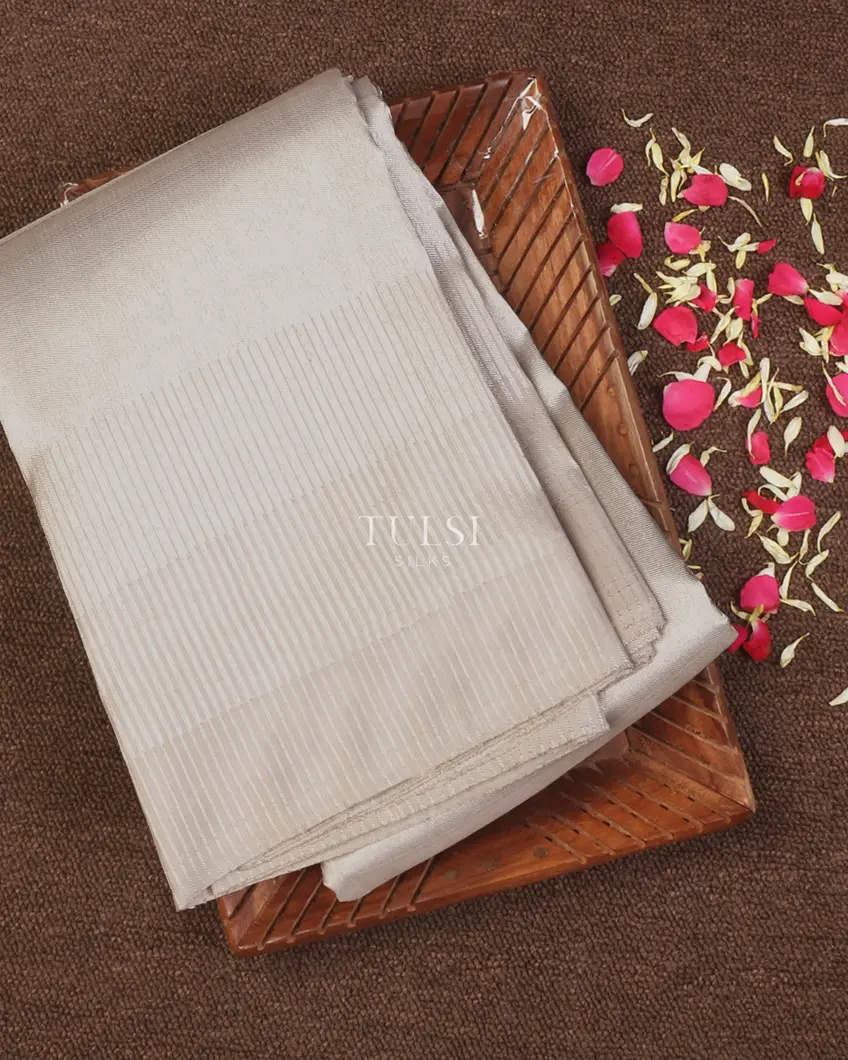 Light Grey Kanjivaram Silk Saree T658295-image